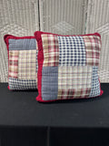 Pair of Authentic Kids American Patchwork Throw Pillows