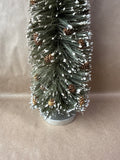 Flocked Christmas Tree With Acorns