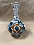 Neutral Color Mexican Floral Vase