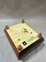 (B) Italian Ercolano Piano Footed Music Box WORKS