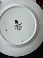 (C) 8-Piece Wedgwood England Palatia R4700 Greek Key Bone China Dessert/Bread Plates Set