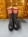Western Chief "Flag" Rubber/Rain Boots, WOMENS SIZE 8