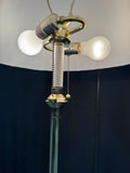 Lightweight Brass Dual Bulb Pull Switch Floor Lamp (WORKS)