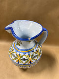 Large Hand Painted Water Pitcher From Spain