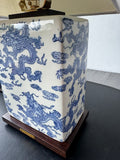 Ralph Lauren Chinoiserie Chinese Dragon Table Lamp (WORKS)
