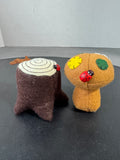Pair of Felt Woodland Pin Cushions