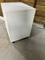 Particle Board Three Drawer Rolling Cabinet