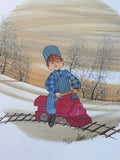 Train Ride - P. Buckley Moss Print; Signed & Numbered (118/1000) see description