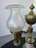 Antique Brass Argand Electric Converted Oil Lamp AS IS (READ DESCRIPTION CAREFULLY) (A)
