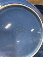 Set Of 7 Pottery Barn Cambria Ocean Blue Dinner Plates