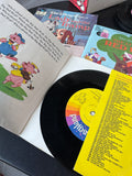 Lot of Assorted Disney Children’s Story Books with 45 RPM Vinyl & Single Vinyl in Box