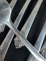 103-Piece Heirloom Damask Rose Sterling Silver Flatware Set