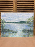 Three Cypress Trees Original Painting on Canvas by Ginger Olansen; Signed
