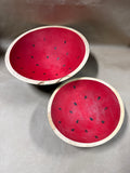 Pair Of Wooden Watermelon Bowls