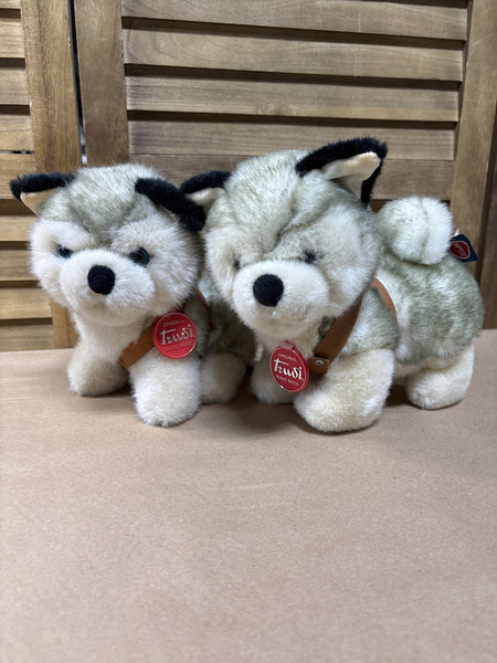 Small Trudi Plush Wolves (2)