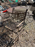 Metal Patio Table with (4) Chairs - No Cushions