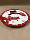 Christmas Snowman Cookie Plate
