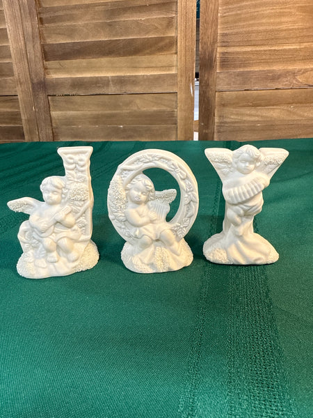 3 Piece JOY Christmas Decor