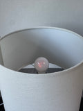 Coral Triple Stacked Ceramic Orb Table Lamp with Dimmer (WORKS)