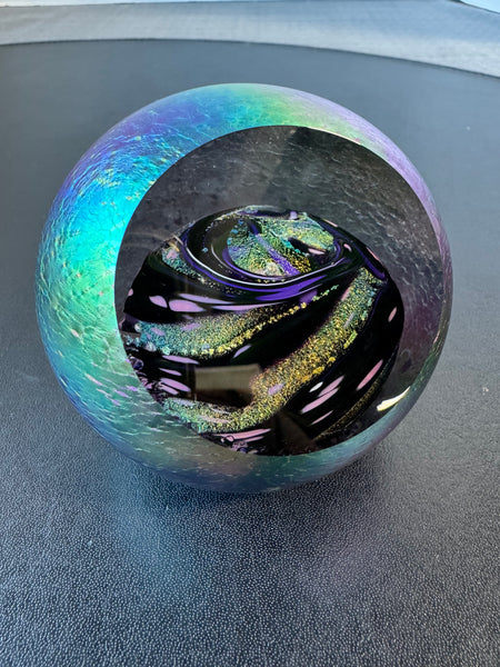 Glass Eye Studio Celestial Series Pluto Glass Paperweight