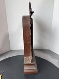 Wooden Vintage Gingerbread Mantel Clock with Key