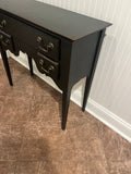 Black Petite Console Table