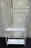 White Metal 3-Tier Utility Shelf