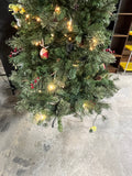 6 1/2 ft. Faux Christmas Tree, Partially Lit