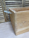 Wooden Crate With Rope Handles