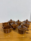 Brown Glazed Soup Bowls - 8 Bowls