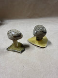 Pair Of Petosky Stone Mushrooms
