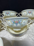 (A) 11-Piece Royal Doulton The Romance Collection 5077 Juliet Cream Soup Bowls