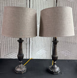 Pair of Ornate Resin Table Lamps (WORKS)