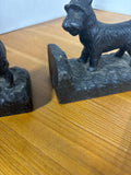 Pair Of Cast Iron Scottish Terrier Bookends