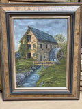 Oil Painting of Watermill - Signed Dorte A.H.