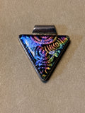 Sterling Dichroic Glass Pendant C