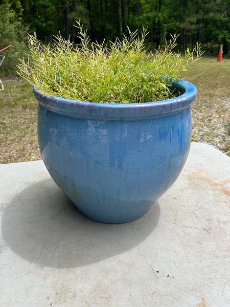 Periwinkle Blue Ceramic Planter