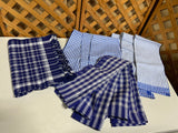 Blue & White Assorted Kitchen Towels and Placemats, 14 pc.