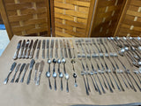 Assorted Silver Plate Flatware, 102 pieces
