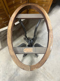Antique Marble Top Oval Side Table, Lewis Hax Furniture & Upholstery