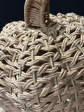 Double Tier Woven Pumpkins on Steel Frame - TWO AVAILABLE PRICED INDIVIDUALLY $20 EA