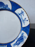 Leopard Lazuli by Lynn Chase White Centered Dinner Plate (5 AVAILABLE—PRICED INDIVIDUALLY AT $45 EACH) (A)