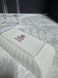 (J) Mason’s England Vista Pink China Rectangular Relish Dish
