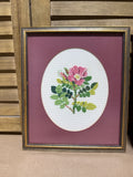 Pair Of Floral Needle Art