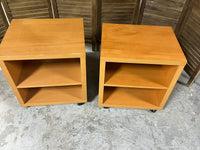 IKEA Pair of End Tables/Night Stands on Casters