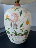 Floral Pottery Vase Lamp (WORKS)