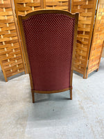 Oak Tone Arm Chair with Cushions
