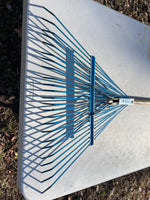 Blue Metal Leaf Rake