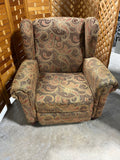 Broyhill Brown Paisley Reclining Chair