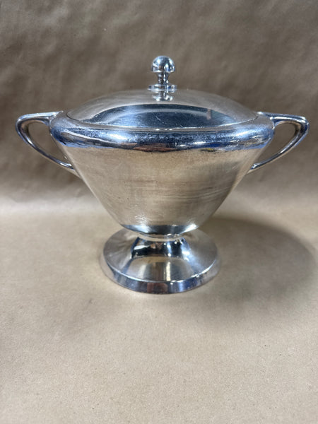 Silver Plate Soldered Serving Bowl With Handles